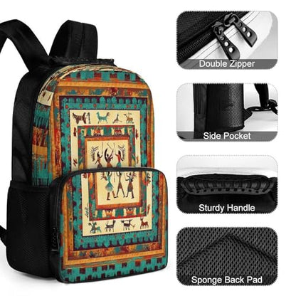 Supdreamc Daypack Lightweight Multipurpose Anti-Theft Southwestern Native American Indian Shoulder Bag Large Capacity Laptop Book Bag Rucksack With Adjustable Shoulder Straps - color: Pattern 431