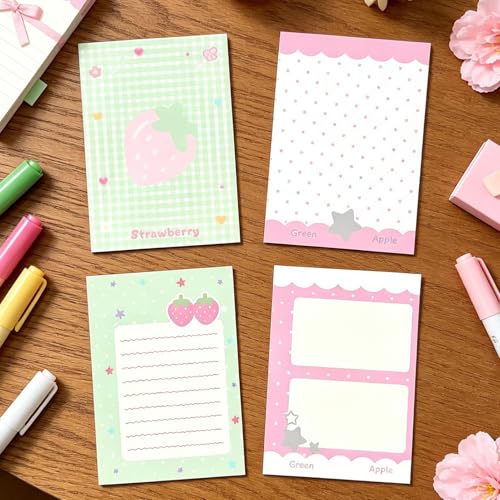 Cute Binder | M5 6-Hole Transparent Cute Binder,School Note Supplies | for School Home Study Work Business Travel Daily Weekly Monthly Filing Desk Backpack Purse Tote