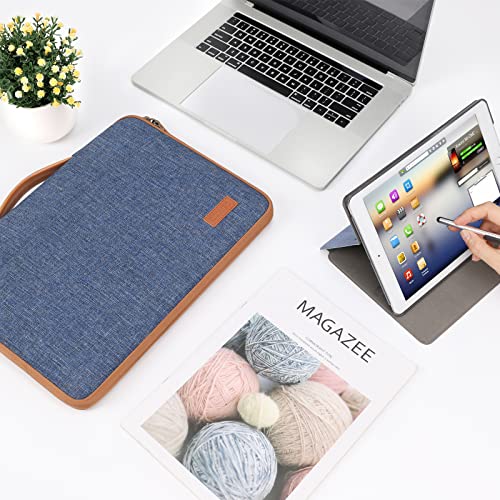 DOMISO Laptop Case Sleeve Protective Cover Compatible with MacBook Air 13 M4 M3 M2,MacBook Pro M2 M1,iPad Air/Pro,13 inch Dell,Lenovo, HP,Asus,Waterproof Computer Cases Bag with Handle,Blue - color: Blue, size: 13" for mac book