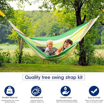 Safe Tree Swing Straps Hanging Kit with Two Alloy Carabiners 2,200lb Breaking Strength Easy and Fast Installation Swings or Hammocks (20ft) - size: 20ft