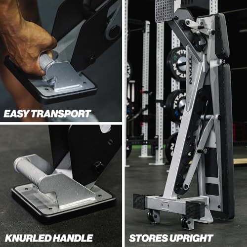 Titan Fitness TITAN Series Adjustable Bench, Supports 600 LB Incline, 1,000 LB Flat, Versatile Single Post Utility Workout Bench for Home Gym, Weightlifting, Strength Training - color: Silver