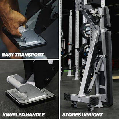 Titan Fitness TITAN Series Adjustable Bench, Supports 600 LB Incline, 1,000 LB Flat, Versatile Single Post Utility Workout Bench for Home Gym, Weightlifting, Strength Training - color: Silver