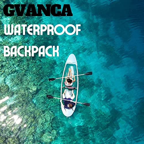 Waterproof Roll Top Kayak Dry Backpack, Floating Outdoor Dry Sack Boating Sailing Canoeing Rafting Fishing Camping 55L Black - color: Black, size: 55L