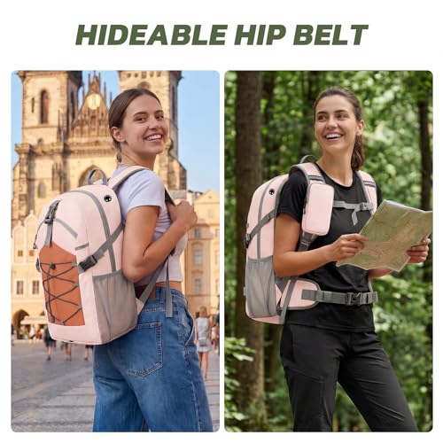 TILYMOL Hydration Hiking Backpack with 2L Water Bladder - Lightweight Waterproof Outdoor Camping Backpack/Water Backpack, Hiking Daypack with Hydration System for Hiking, Travel, Running, Biking