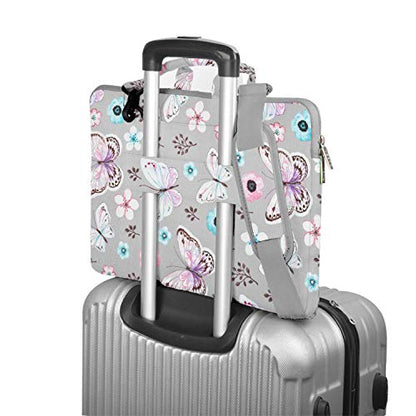 Hseok Laptop Shoulder Bag 13 13.3 14 Inch Case,Butterfly - color: Butterfly, size: 13-13.5 inch