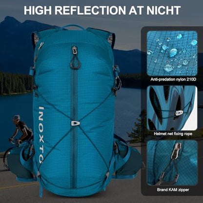 IX INOXTO Hydration Backpack, 20L Multipurpose Hiking Backpack with 2L Water Bladder, Water Backpack Insulated Hydration Pack Ideal for Hiking and Cycling - color: blue