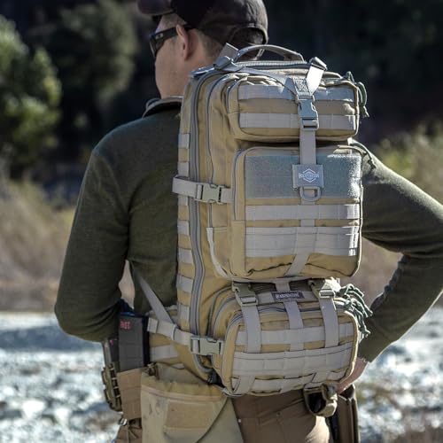 MAXPEDITION Gyrfalcon Backpack (Khaki-Foliage) 36L Tactical Backpack with Detachable Waist Pack, MOLLE Internal Frame Rucksack, Military Survival Pack, Bug Out Bag, PT1054KF - color: Khaki Foliage, size: Medium