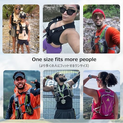 Azarxis Hydration Running Vest Backpack Pack 5L 5.5L for Women and Men Jogging Trail Race Marathon Cycling Hiking - color: #2 Rose Red (5.5L) - Only Backpack