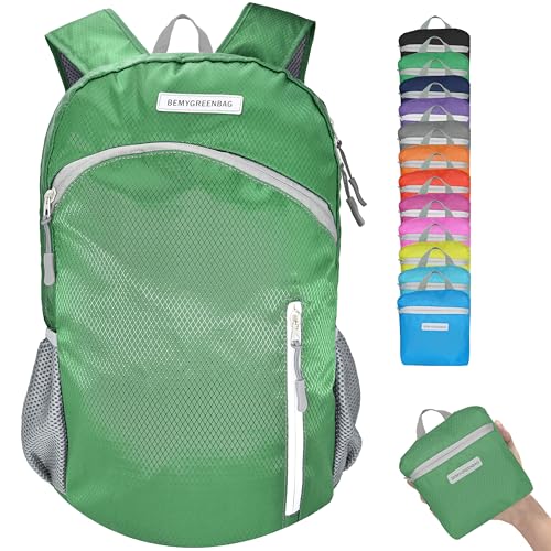 35L Foldable Waterproof Backpack For Outdoor Sports Travel Inside Wet Clothes Compartment Packable For Multiple - color: 1green