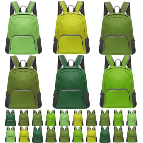 Patelai 48 Pcs 17" Backpacks in Bulk for School Kids Wholesale Bookbags Lightweight Back Pack for Girls Boys Outdoor Travel(Green Color) - color: Green Color