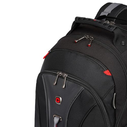 Wenger Legacy 16 inch Laptop Backpack, Men's and Women's Laptop Bag, Black/Gray, One Size - style: Wenger Legacy 16 Inch Laptop Backpack