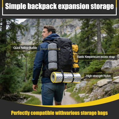 Tactical Molle System Backpack Straps - Adjustable 20.8" Pack Attachment Strap Accessories - size: 2 PCS (Magnetic Style)