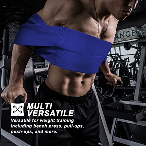 LARA STAR Bench Press Power Resistance Band, Bench Power Weight Lifting Training Fitness Increase Strength Push Up Gym Workout - color: Blue(Tension:140-200lb)