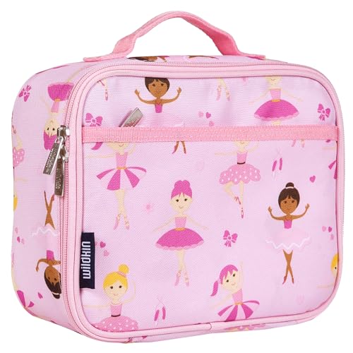 Wildkin Kids Insulated Lunch Box, Keeps Food Hot or Cold, BPA-Free with Mesh Pockets & Easy-Clean Lining – Ideal for School, Travel & Daycare – Ballerina - color: Ballerina, size: 9.75 x 7 x 3.25 inches
