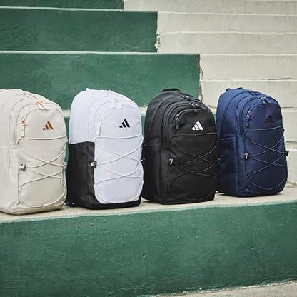 adidas Amplifier Backpack for Laptop, School and Gym, 28L, White/Black/Bungie, OSFA - color: White/Black/Bungie
