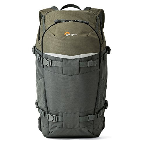 Lowepro LP37015-PWW, Flipside Trek BP 350 AW Backpack for Camera, Stores DSLR with Lens Attached, Extra Lenses, Tripod, 10 Inch Tablet Grey/Dark Green - size: BP 350