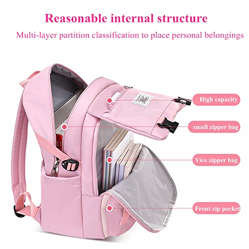 Kids Backpack Solid Color Girls Elementary Middle School Casual Daypack Lightweight Bookbag for Teens Travel Bag - color: Black