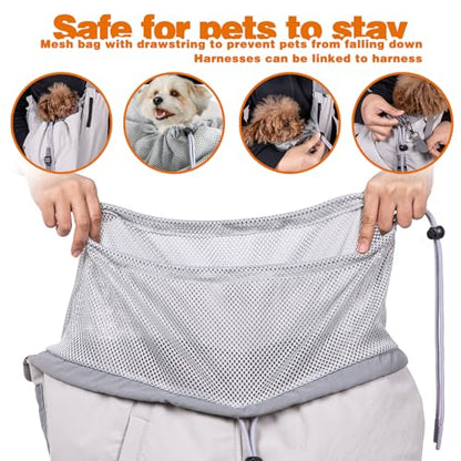 Dog Carrier Sling, Dog Carriers for Small Dogs Up to 20lbs, Grey - color: Grey