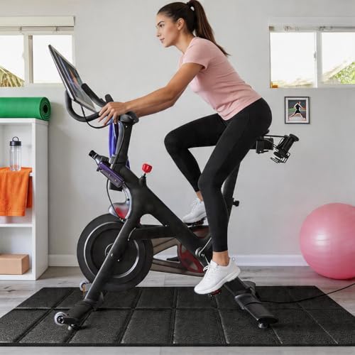 Walking Pad Treadmill Mat for Carpet Floors,63x30 Hardwood Floor Protection, Mats for Under Walking pad/Treadmill/Bike/Exercise Equipment on Carpets, Noise Shock Absorption, Stationary - size: 63"L x 30"W x 0.2"Th