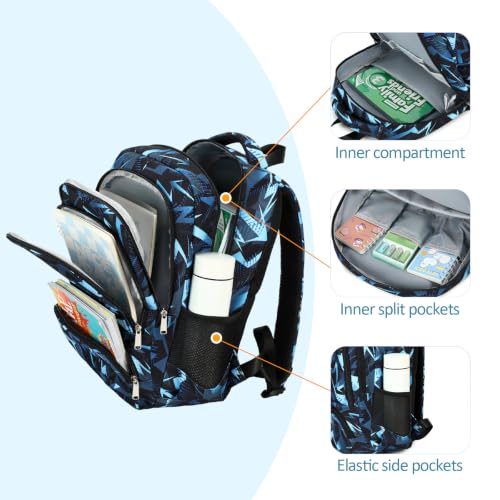 abshoo Lightweight Kids Backpack For School Boys Bookbag Kindergarten Elementary School Bags (Geometry Black-A) - color: Geometry Black-a