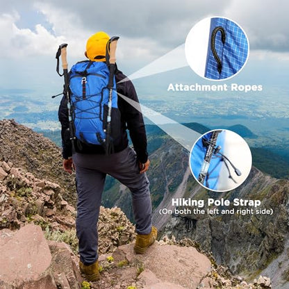 Hiking Backpack 25L Ultra Lightweight Day Pack For Education, Cycling and Camping For Men And Women (Blue)