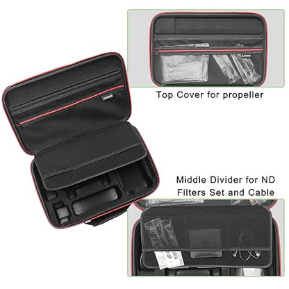 RLSOCO Carrying Case for DJI Air 3S / Air 3- Fits Mavic Air 3/3S Accessories: Air 3 Body, DJI RC/RC Pro Controller, Batteries x 4, Charger, Charging Hub, Propellers (Case Only)