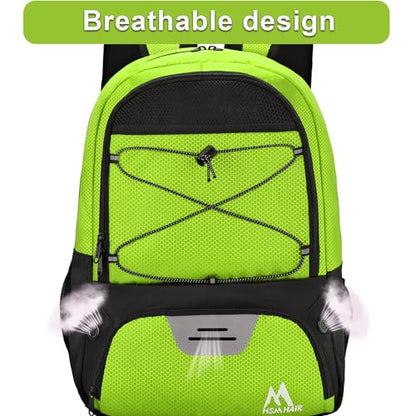 Hsmihair Soccer Bag-Soccer Backpack&Backpack for & Football Volleyball & Basketball,with Ball Compartment and Separate Cleat - color: Green