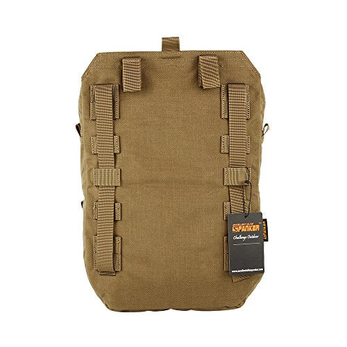 EXCELLENT ELITE SPANKER Tactical MOLLE Hydration Pack for 3L Hydration Water Bladder Molle Vest Accessory - color: Coyote Brown