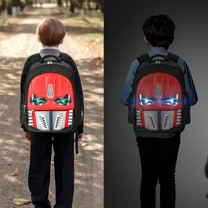Dilunar Kids Backpack for School Child Boys Kindergarten Elementary Toddler Bag Gift Ideas - color: Red, size: 16"