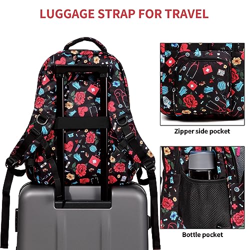 Gatycallaty Nurse Backpack for Women Girls Laptop Work Bag College Nursing Assitant Cna Cma Home Health Hospital Commuter Essentials Gift (nurse) - color: Nurse