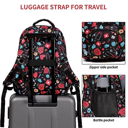 Gatycallaty Nurse Backpack for Women Girls Laptop Work Bag College Nursing Assitant Cna Cma Home Health Hospital Commuter Essentials Gift (nurse) - color: Nurse