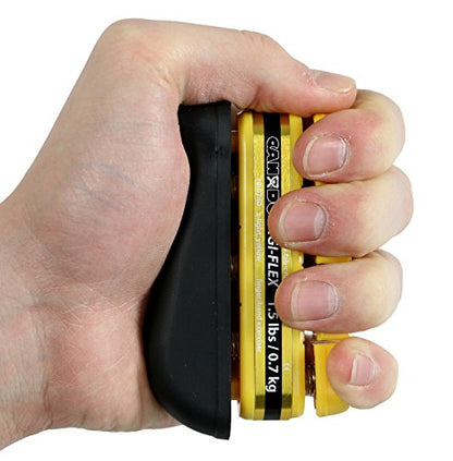 CanDo Digi-Flex Hand and Finger Exerciser Yellow-X-Light - For Dexterity, Strength, and Flexibility for Fingers, Hands, and Forearms