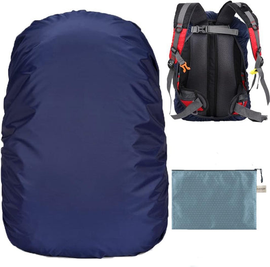 Waterproof Backpack Rain Cover with Anti Slip Buckle Strap for Camping, Hiking, Traveling, Hunting, Biking, 15-80L - color: Midnight Blue, size: 70L - 80L