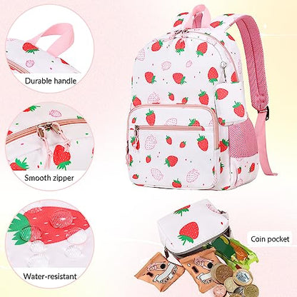 mygreen Kids Backpack, Kawaii Girls Backpack for School - color: Butterfly Purple