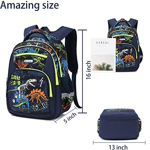 Cusangel Backpack for Boys Girls School Bookbags,Kindergarten Elementary Middle School Lightweight Waterproof Multifunctional Large Capacity for Backpack (16inch Luminous dinosaur) - color: Luminous Dinosaur 16in