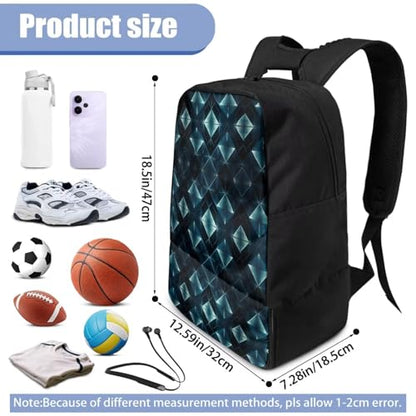 Basketball Backpack With Separate Ball Compartment And Shoes Fit Basketball Volleyball Football - color: Rhombus Pattern