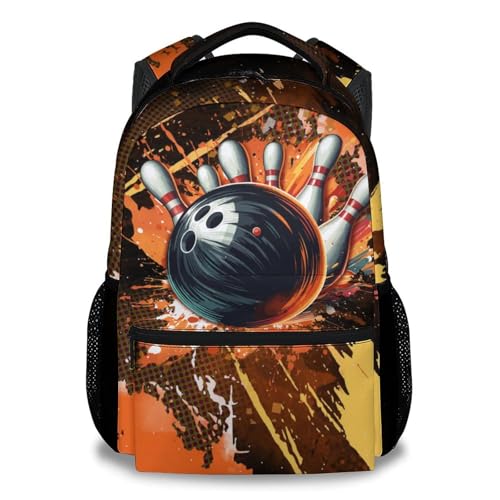 COZYAURA Kids Backpack Boys - Bowling Backpacks for School - 17 Inch Sports Bookbag for Teens Youth - Bowling Ball Book Bags for Elementary Middle School - color: Style-9
