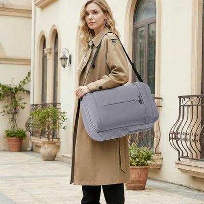 Timeet Travel Backpack for Women Men, 32L 4 In 1 Carry on Luggage Backpack, TSA Friendly Flight Approved 17 Inch Laptop Backpack, Waterproof Travel Bag for Work School Camping Hiking, Elegant Gray - color: Elegant Gray