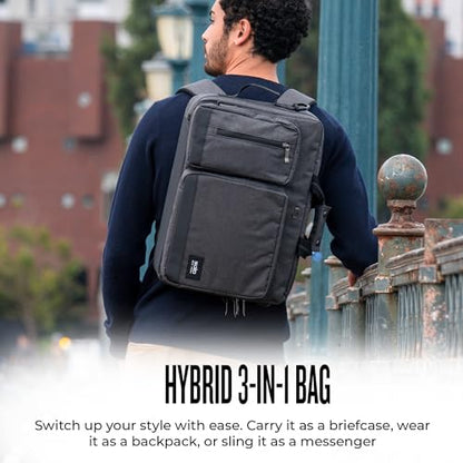 Solo New York Hybrid Briefcase Backpack - Laptop Carrying Bag for Women & Men, Fits 15.6" Computer, Adjustable - Duane, Black - color: Grey