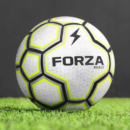 FORZA Pro GK React Soccer Balls [Irregular Bounce] | Premium Size 4 & 5 Soccer Balls to Improve Goalkeeper Reflexes & Player Reactions - size: 5, style: Pack of 3
