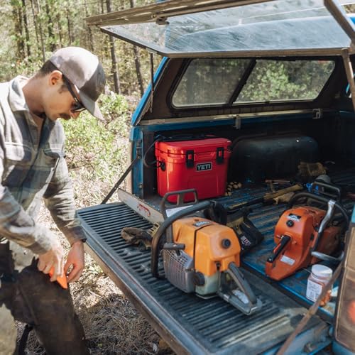 YETI Roadie 15 Hard Cooler with DoubleDuty Shoulder Strap - color: Rescue Red