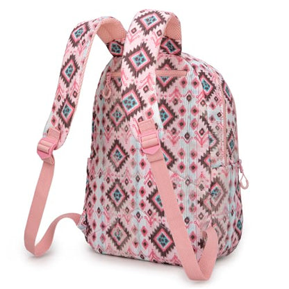 Montana West Backpack Purse for Women Western Aztec Backpack Purse Lightweight Casual Daypack for Travel - color: C-pink