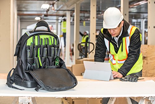 Greenlee - Professional Tool & Tech Backpack (0158-27) , Black - style: Professional Tool and Tech Backpack
