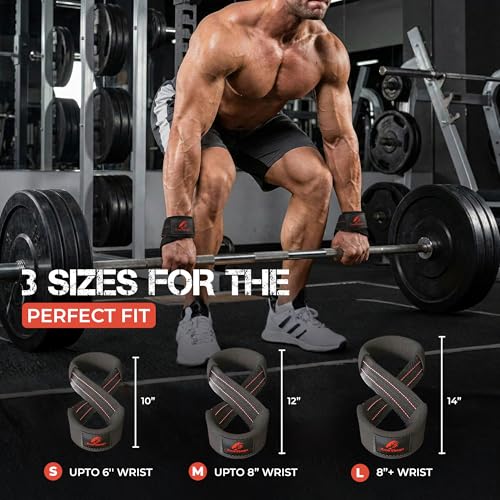 Figure 8 Lifting Strap Padded Deadlift Straps Heavy Duty Weight Lifting Straps Strongman Axle Bar Straps Weightlifting Wrist Wraps - color: Green/White, size: Medium ( Upto 8.0'' Wrist Circumference )
