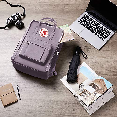 KALIDI Casual Laptop Backpack 15 Inches Square Daypack Totepack Travel Bag - color: Purple