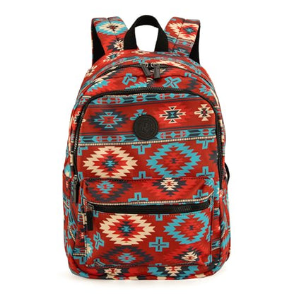 Montana West Backpack for Women Western Travel Backpack Purse Casual Daypack for Laptop College - color: Aztec Dark