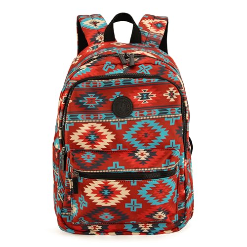 Montana West Backpack for Women Western Travel Backpack Purse Casual Daypack for Laptop College - color: Aztec Dark