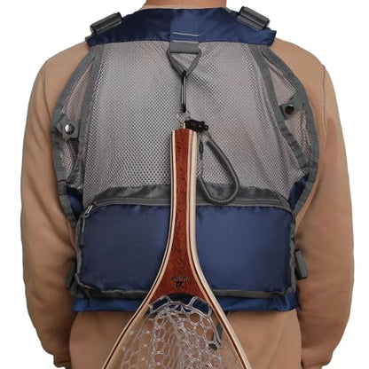 Kylebooker Fly Fishing Vest Pack Adjustable for Men and Women - color: Blue