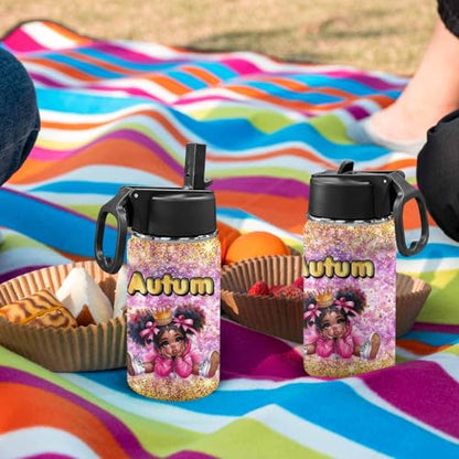 Custom Diaper Bag with Name,Personalized Diaper Bag Backpack &Insulated Water Bottle Mother Gift,Custom Monogram Baby Travel Bag Nursing Diaper Mommy Backpack with Adjustable Shoulder Straps Nappy Bag - color: Design 18
