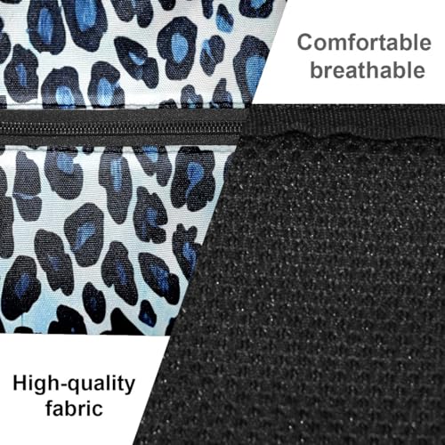 Pickleball Bag for Women & Men – Lightweight Sports Backpack with Paddle Compartments, Dual Carry Modes, Detachable Zippered Strap, Brown Leopard, Great Gift Option for Players - color: Blue Leopard